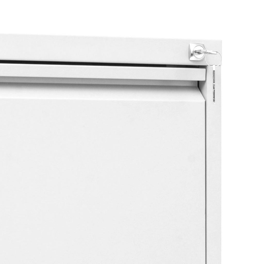Classificatore 2 Cassetti 46x62x70,5 cm in Metallo Nero