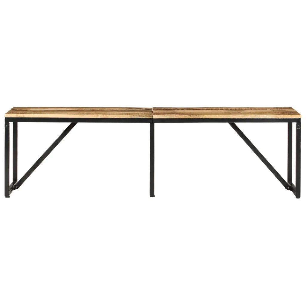 Panca 160x35x46 cm in Legno Massello di Mango 351683