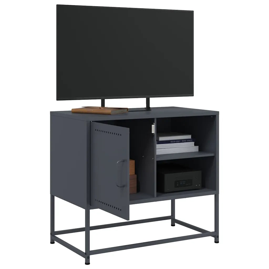 Mobile TV Antracite 68x39x60,5 cm in Acciaio