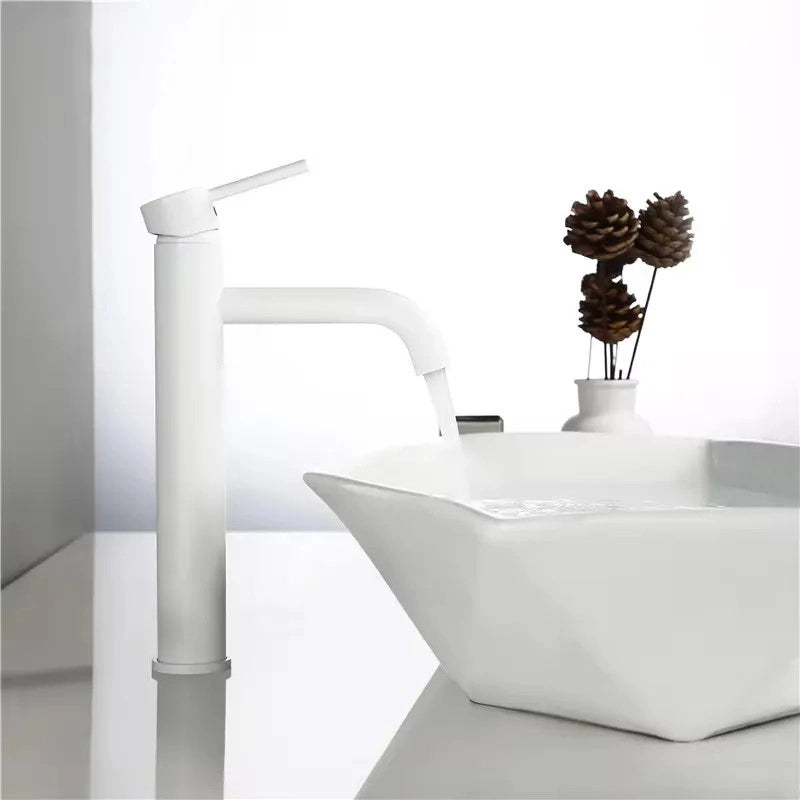 Rubinetto Da Lavabo Rea Lungo White High