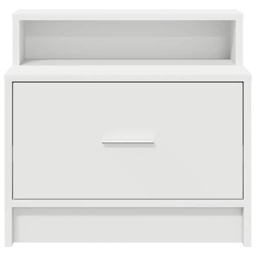Comodino con Cassetto Bianco 51x31x47 cm 858668