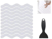 Antisfregamento per pavimenti 24 pezzi Adesivi antisfregamento per docce e scale Mattonelle antisfregamento con filo a spirale Tappeti antisfregamento a forma di pallina per docce, vasche idromassaggio e scale