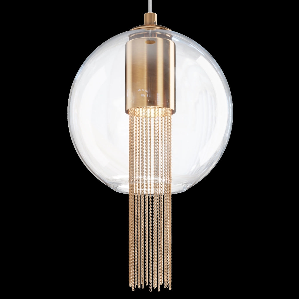 Maytoni Sospensione contemporanea Flusso 1 luce GU10 bronzo metallo vetro