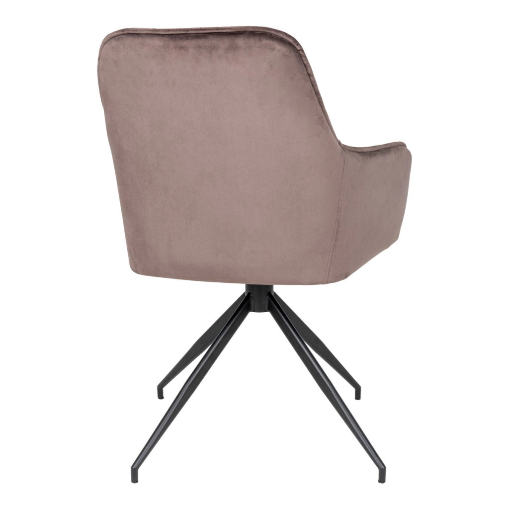 Sedia Harbo, Marrone, Velluto, 62x56x89 cm