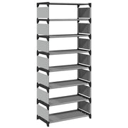 Scarpiera | Mobile per scarpe 8 Ripiani Grigia 54x28x124 cm in Tessuto Non Tessuto