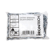 Catena genovese pretagliata Ã˜ 3 mm. in acciaio zincato 2,5 mt.