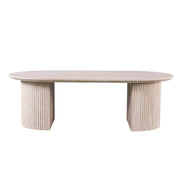 Table bassa VAGOS – Colore rovere chiaro – Tavolino rettangolare 120x70 cm – MDF – Design naturale e moderno