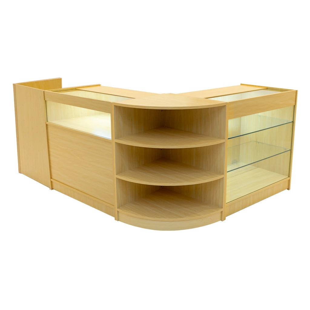 Set Banconi Acero Hyperion LED K900 B900 LM60 TB60 con Serrature e Vetrina