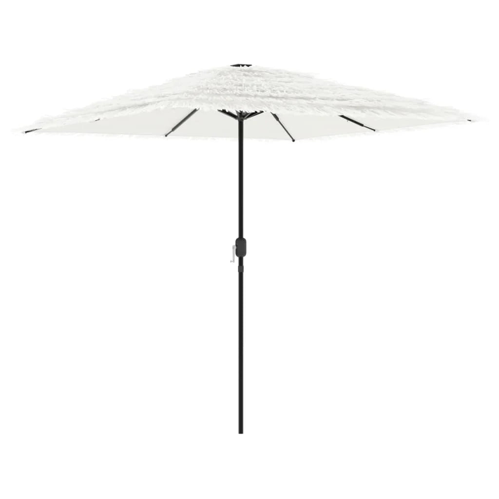 Ombrellone da giardino quadrato con protezione UV 248 x 248 x 248 cm poliestere bianco 02_0056388