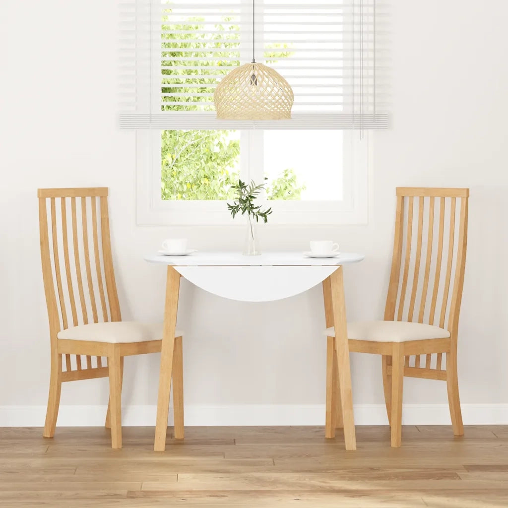 Sedie da Pranzo con Cuscini 2 pz in Legno Massello di Hevea 4102455