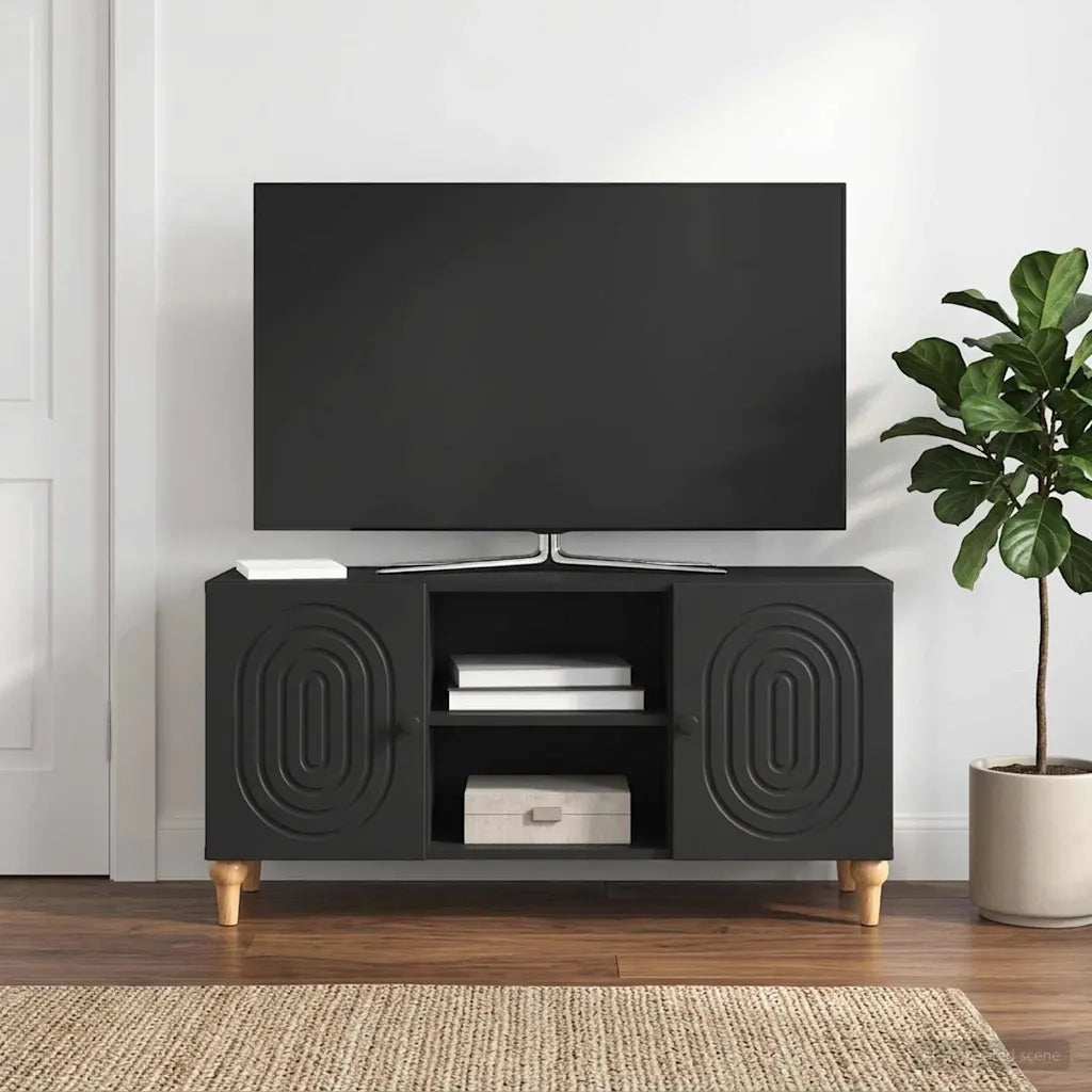 Mobile TV Nero 102 x 34,5 x 50 cm Legno ingegnerizzato 894236