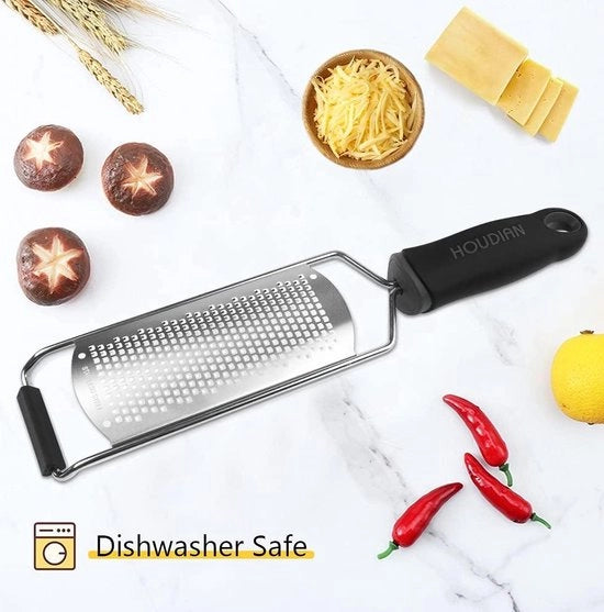 Raspa e Zester per Parmigiano e Agrumi - Raspa in Acciaio Inossidabile con Lame Affilate e Snodi Raspati