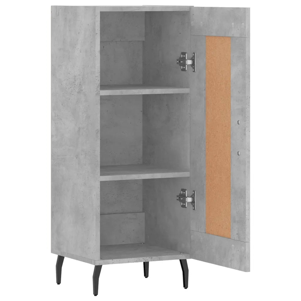 Credenza-Buffet-Armadio da cucina Grigio Cemento 34,5x34x90 cm in Legno Multistrato 535767