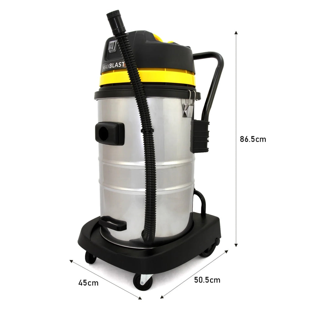 Kit aspiratore 50L + aste 7,2m + telecamera 4K per pulizia grondaie