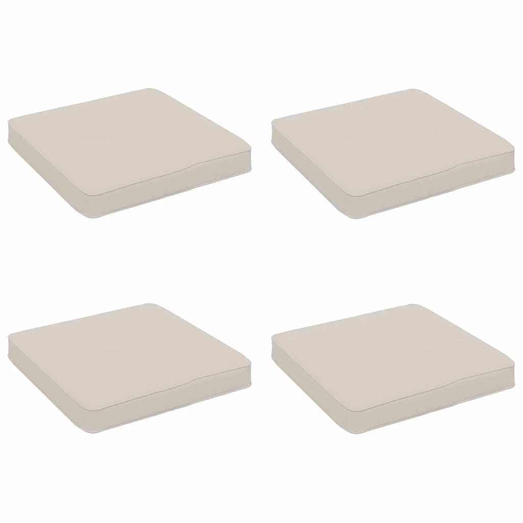 Cuscini per Sedia in 4 Pezzi VUGHT 4 pcs 100% Poliestere Bianco 946241