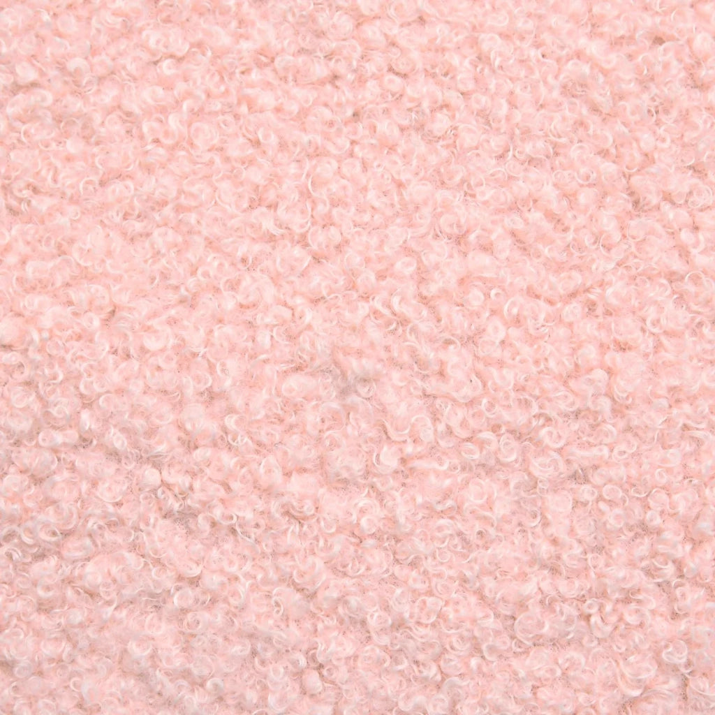 Poltrona con Ottomano 2 pz Rosa Bouclé 3418835