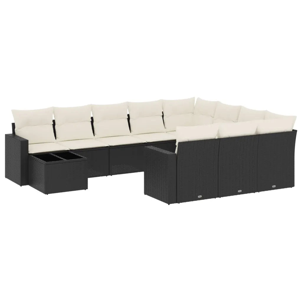 Set Divani da Giardino 11 pz con Cuscini in Polyrattan Nerocod mxl 114157