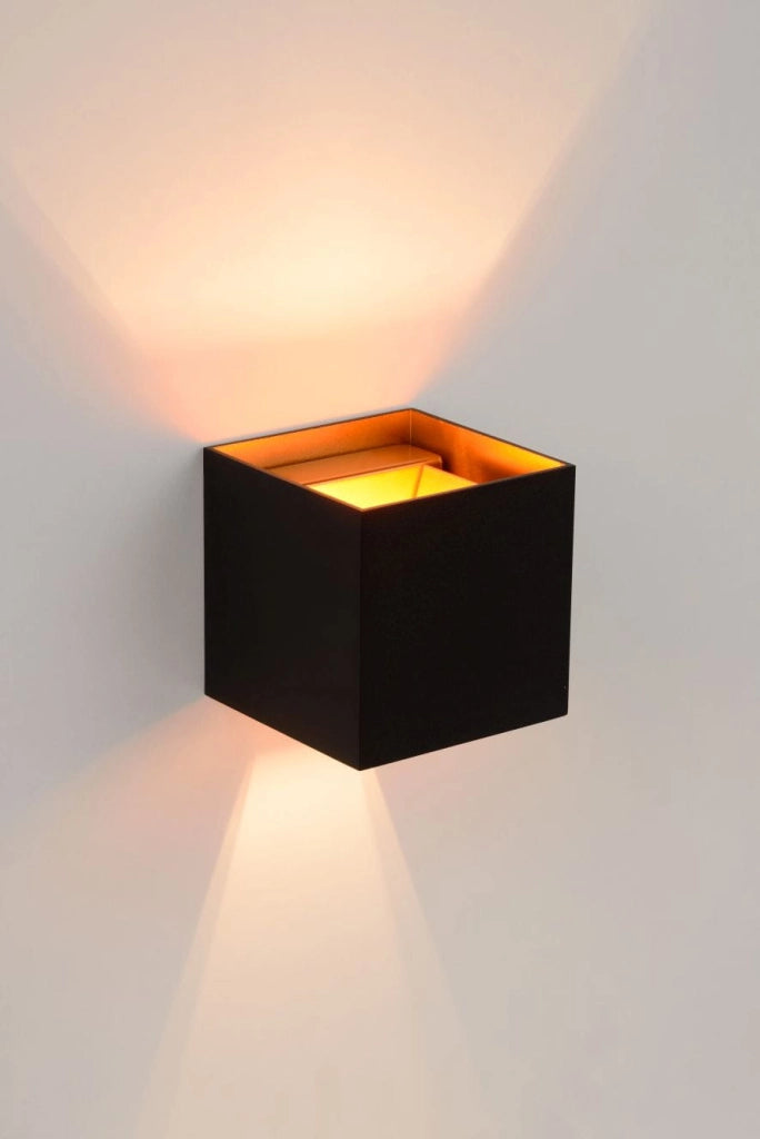 Applique Lucide XIO in alluminio nera G9 LED 4W 2700K