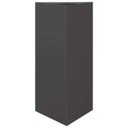 Fioriera | Cassetta per fiori | Vaso da Giardino Nera Triangolare 40x34,5x75 cm in Acciaio