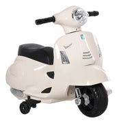 Moto Elettrica per Bambini con Faro e Bocina ¨C Minimal ¨C 66.5x38x52 cm Bianco