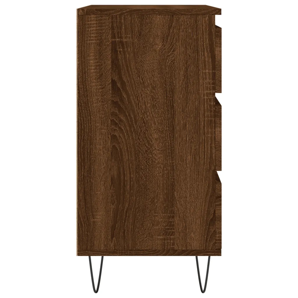 Credenza Rovere Marrone 60x35x70 cm in Legno Multistrato 827187