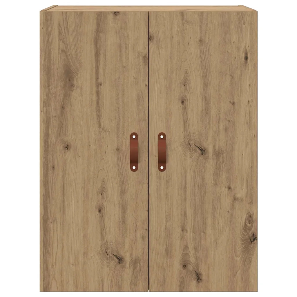 Mobiletto a muro 2 pcs Rovere artigianale 69,5 x 34 x 90 cm