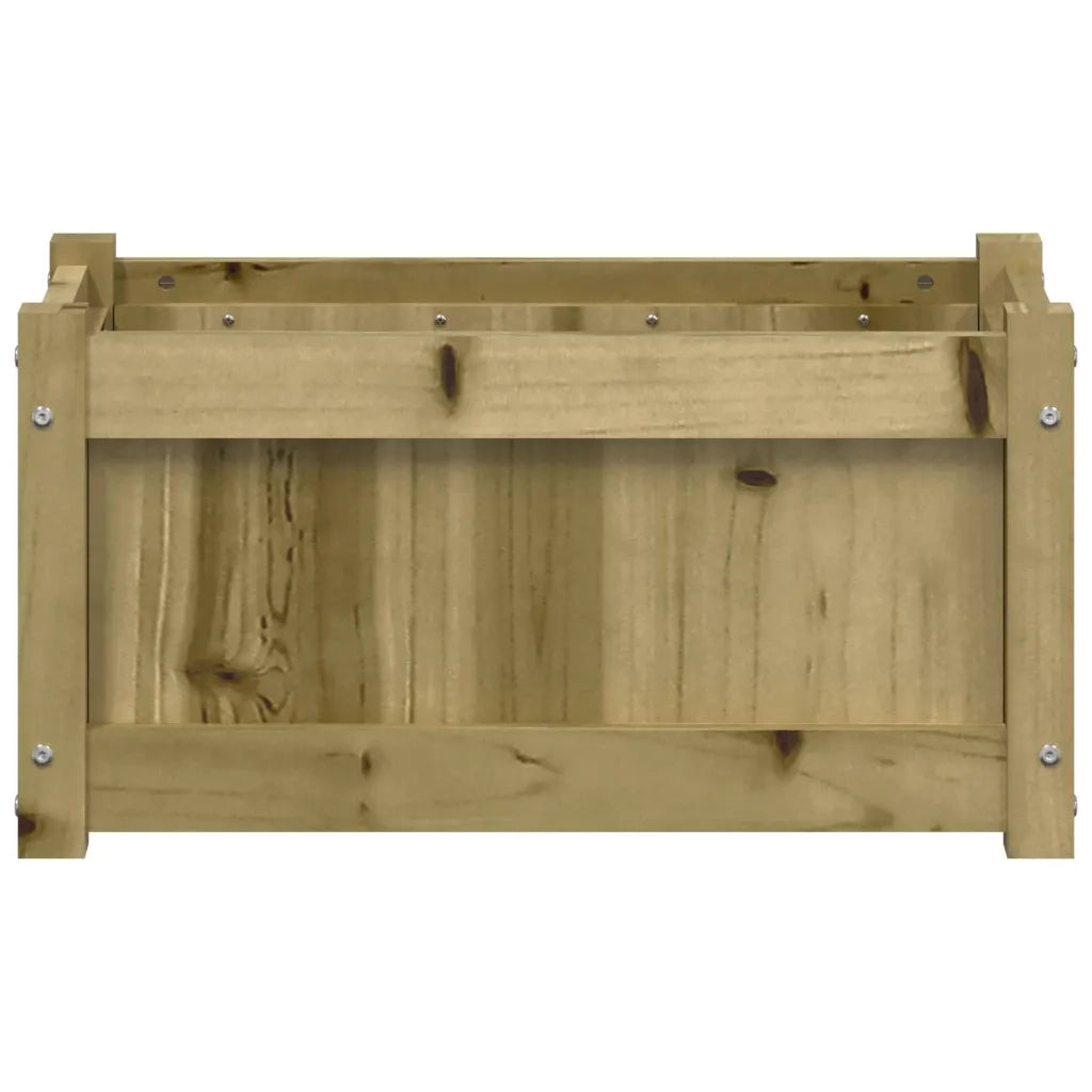 Fioriera | Cassetta per fiori | Vaso da Giardino 60x31x31 cm in Legno di Pino Impregnato