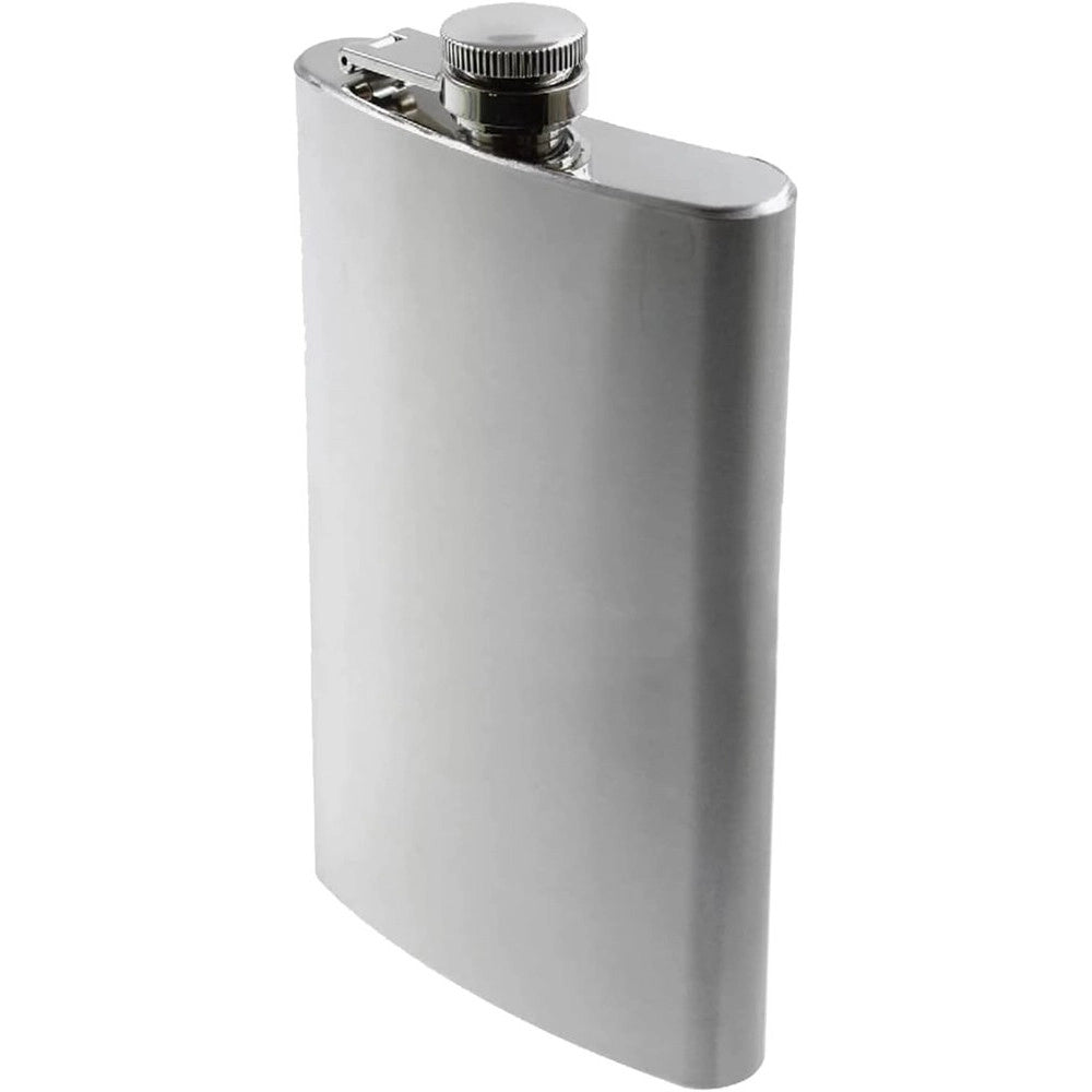 Trade Shop - Fiaschetta Bottiglietta In Acciaio Inox Da 177 Ml 6 Once Tascabile Ergonomico -