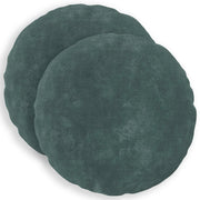 Cuscino con cuscino HEERLEN 2 pz Blu mare Fleece in microfibra 929137