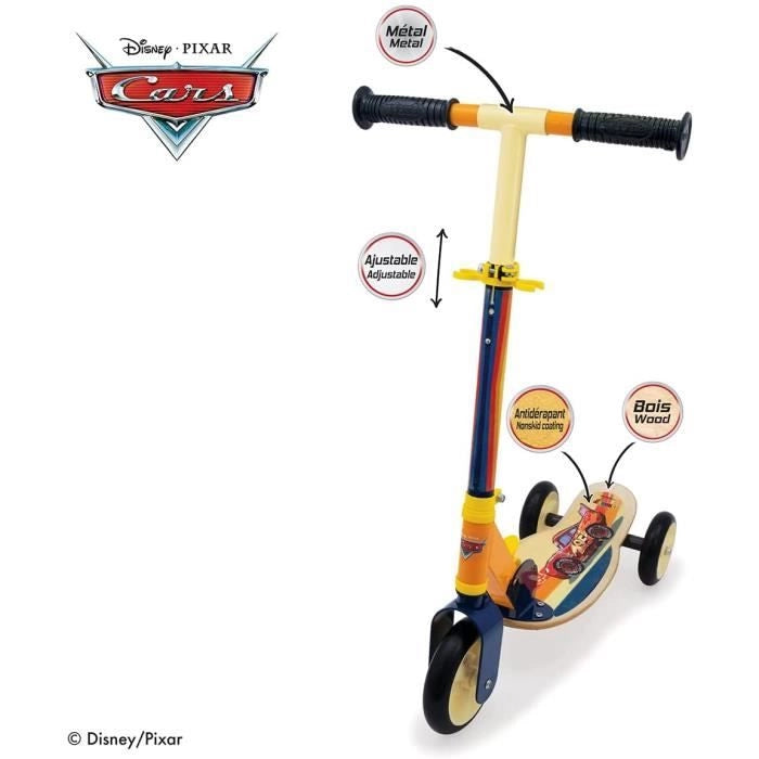 Auto Scooter pieghevole in legno a 3 ruote