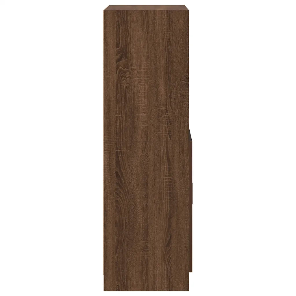 Armadietto Cucina Rovere Marrone 57x41,5x131,5 cm in Truciolato 860127