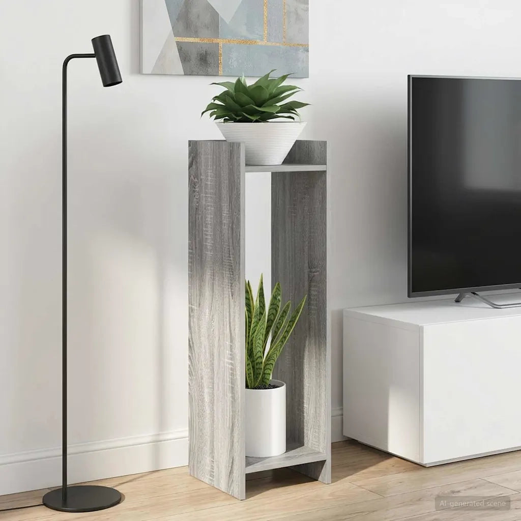 Supporto per piante 2 pcs Sonoma grigia 30 x 30 x 100 cm 899573