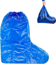 10 paia di stivali impermeabili, coperture per stivali impermeabili, stivali in plastica, plastica trasparente, antiscivolo, impermeabile e resistente alle scalfitture.