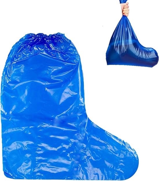 10 paia di stivali impermeabili, coperture per stivali impermeabili, stivali in plastica, plastica trasparente, antiscivolo, impermeabile e resistente alle scalfitture.
