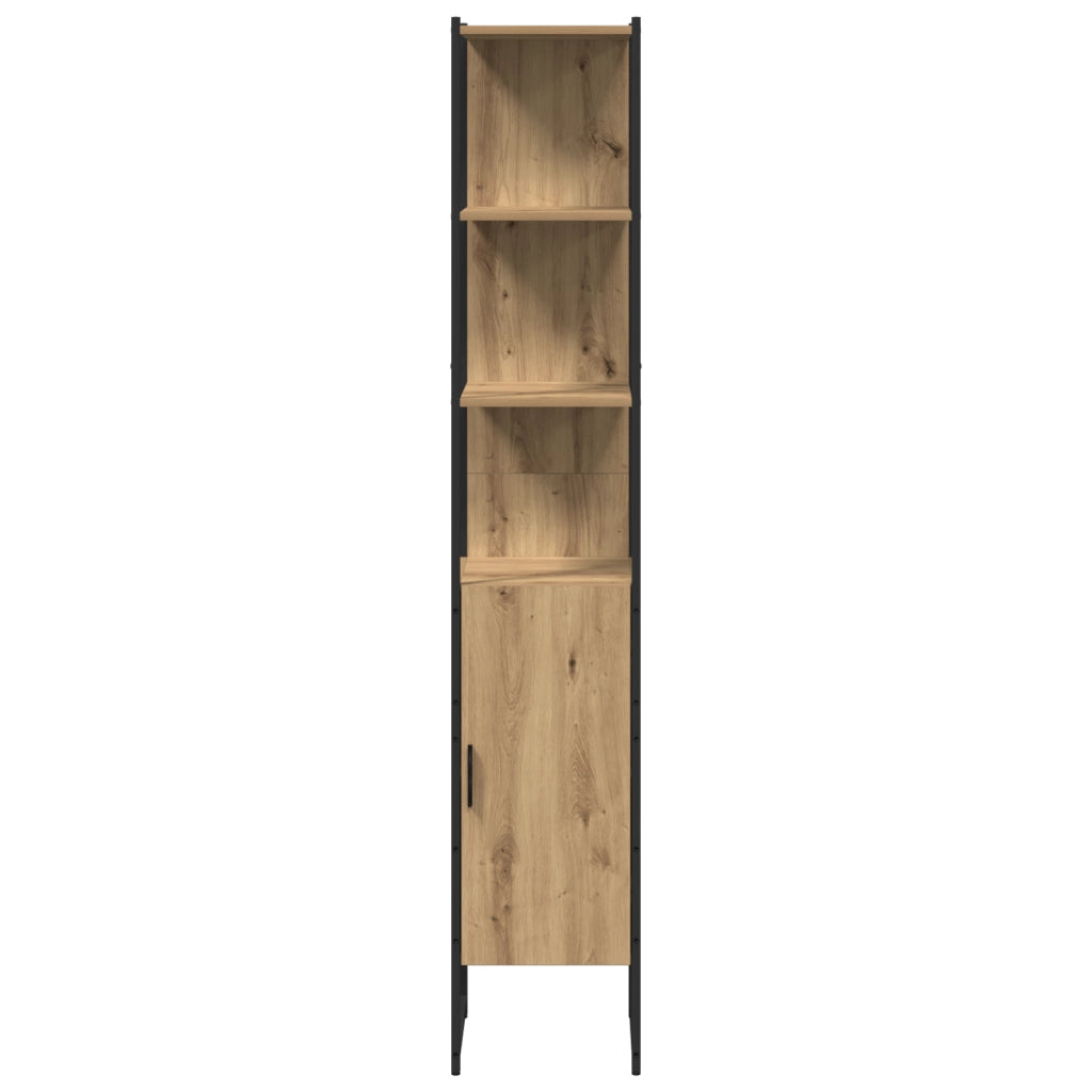 Armadio da bagno  Rovere Artigianale 33x33x185,5 cm Legno ingegnerizzato