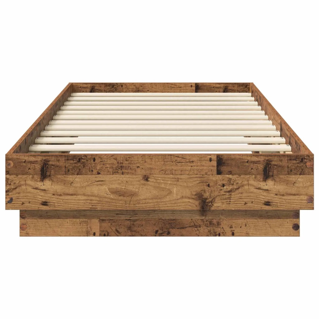 Struttura letto a pavimento Legno antico 80 x 200 cm 8009070