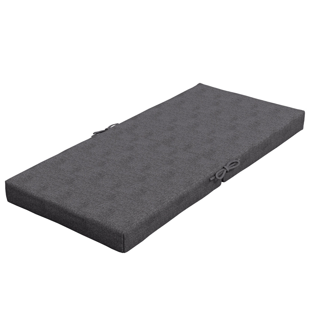 Cuscini per poltrona da giardino ¨C zephmum ¨C 2 pezzi, grigio scuro, 112x51 cm