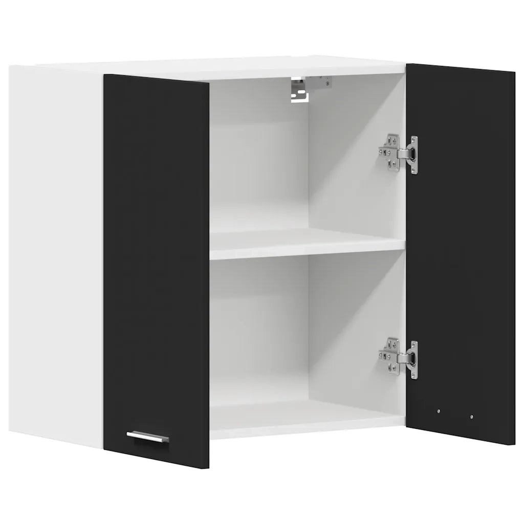 Mobile Pensile “Lyon” Nero 60x31x60 cm in Legno Multistrato 801269