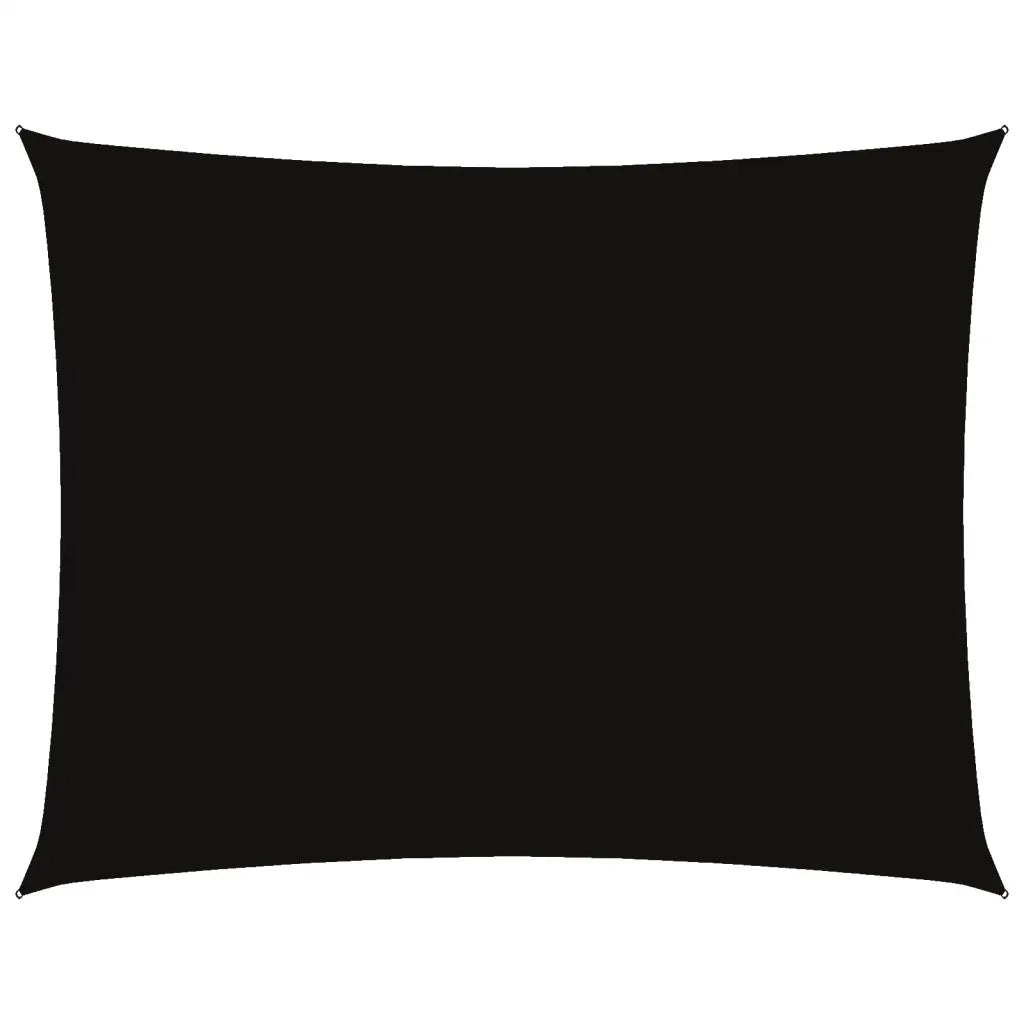 Parasole a Vela Oxford Rettangolare 6x8 m Nero 135773