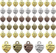 Hanger per cuore metallico antico - manufatti a mano - 50 pezzi.