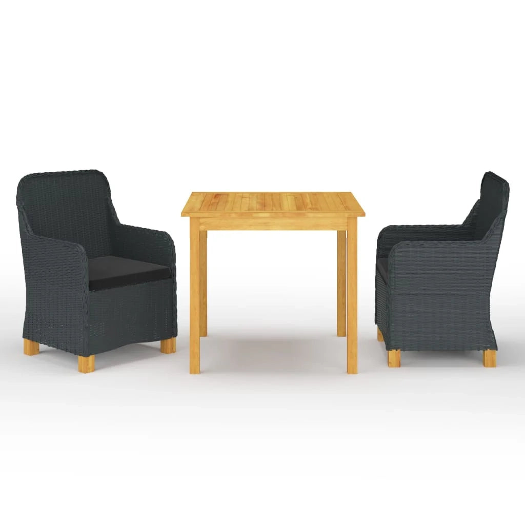 Set da pranzo da giardino per esterni 3 pezzi grigio scuro 02_0013632