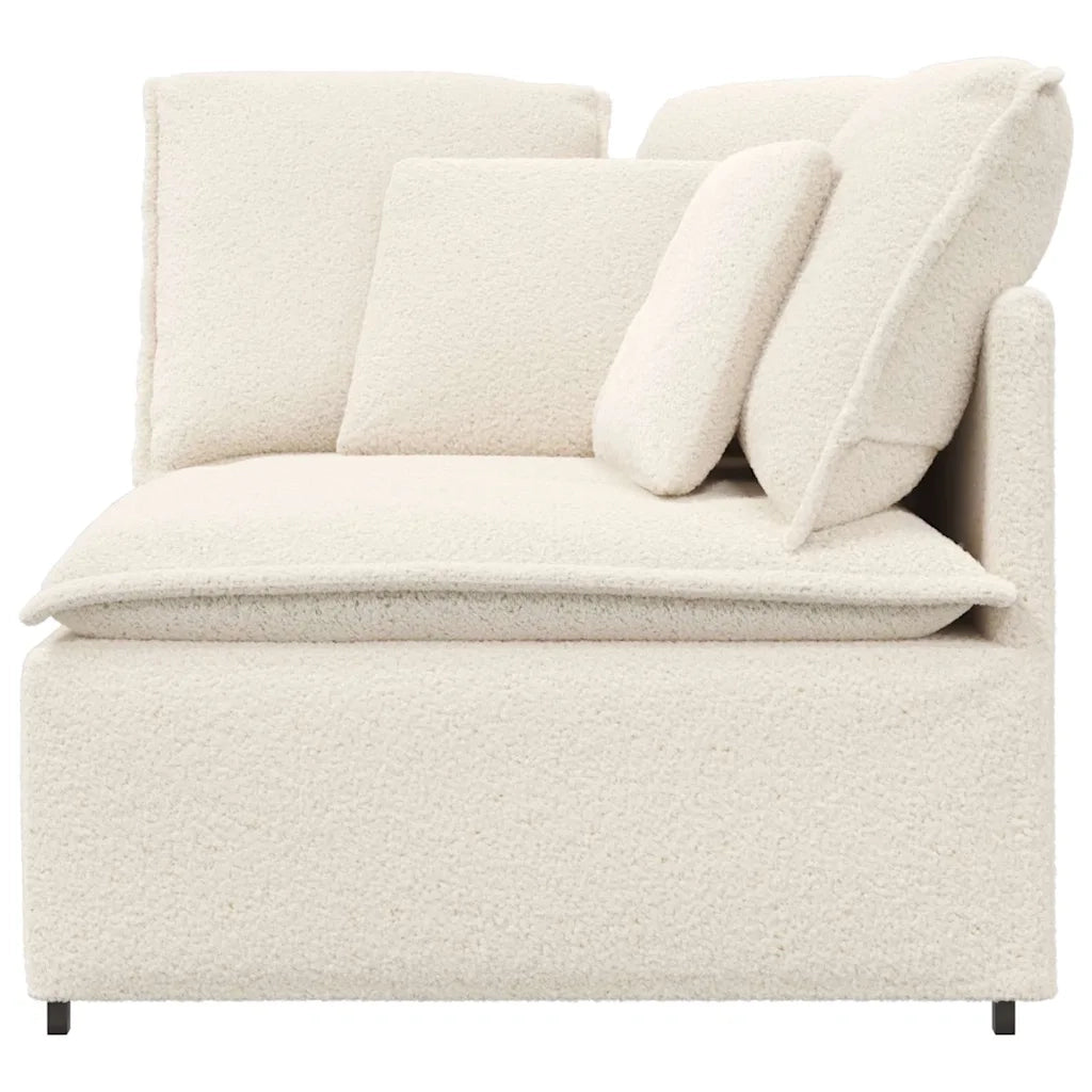 Divano da Giardino-Modulo Angolare Divano Modulare con Cuscini Crema 100 cm 852390