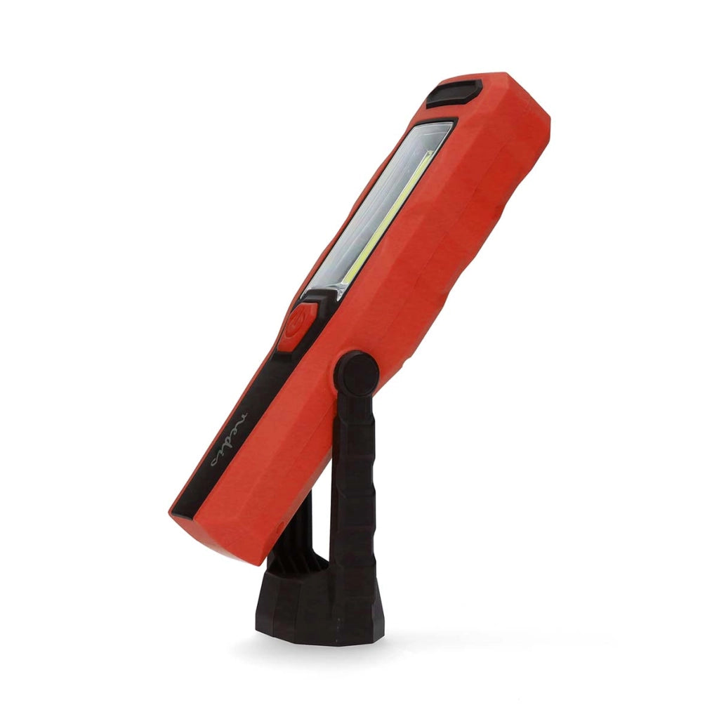 Torcia da lavoro ricaricabile a LED da 4W 300lm con gancio e magnete Nero / Rosso Nedis