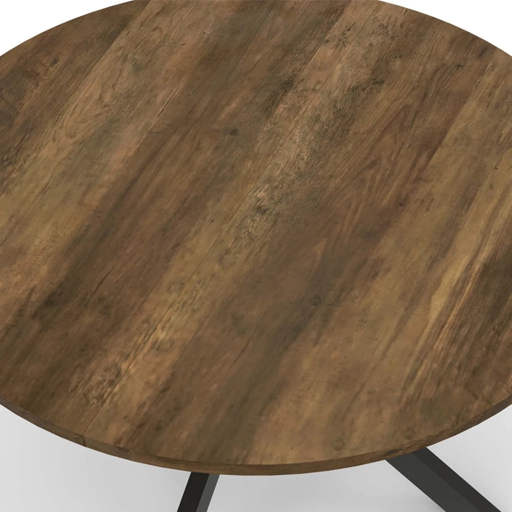IDMarket - Mesa de centro redonda HAWKINS con pata de araña 70 cm