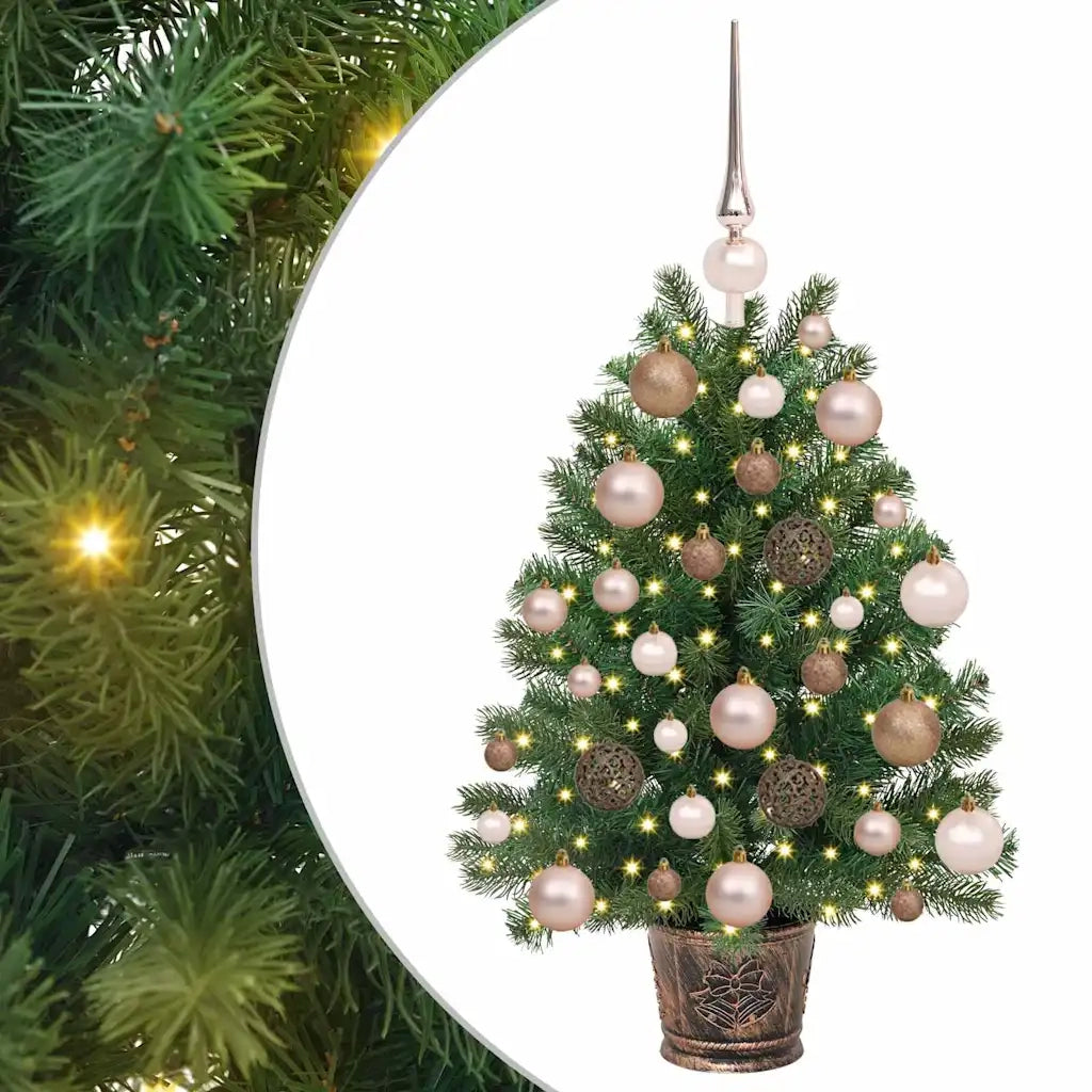 Albero di Natale artificiale con 150 LED Verde 65 cm PE e PVC 3397300