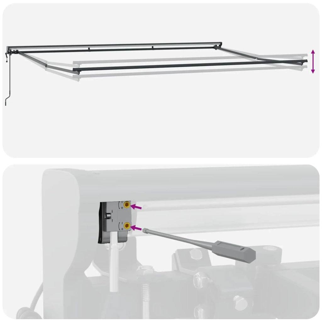 Struttura della tenda Marrone 500 × 300 cm 3331240