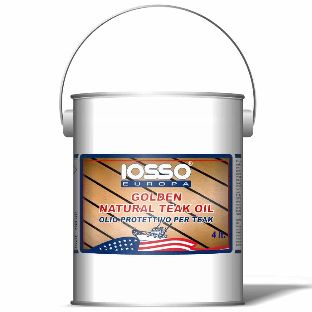Iosso golden natoral teak oil olio per teak litri 4