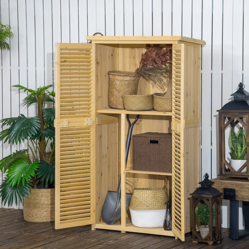 Casetta Attrezzi Giardino in Legno ¨C zephmum ¨C Legno 87x46.5x160cm