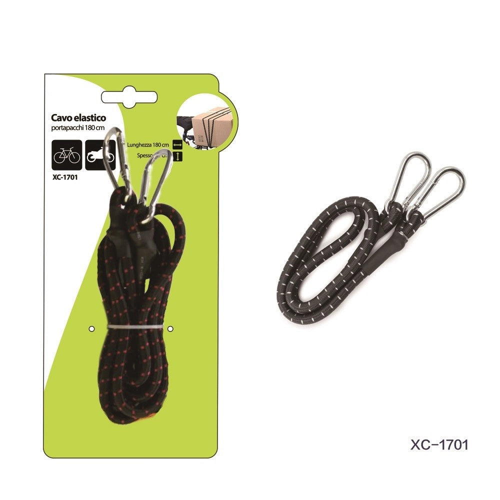 Trade Shop - Cavo Elastico Portapacchi Da 1,8 Metri Per Bici Moto Cinghia Imballaggio Xc-1701 -