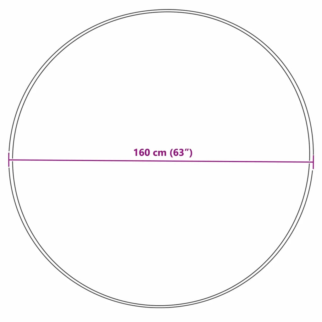 Tappeto in finta TAFALLA Crema Ø 160 cm Poliestere